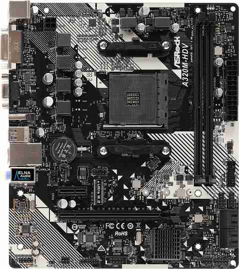 ASRock A320M-HDV R4.0 AM4Socket Micro-ATX AMD A85X Chipset DDR4