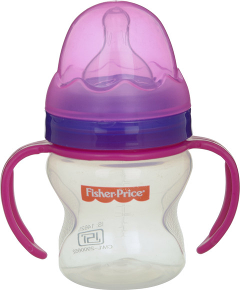 FISHER-PRICE Curved Ridged Ergonomic Design Safe Feeding Bottle