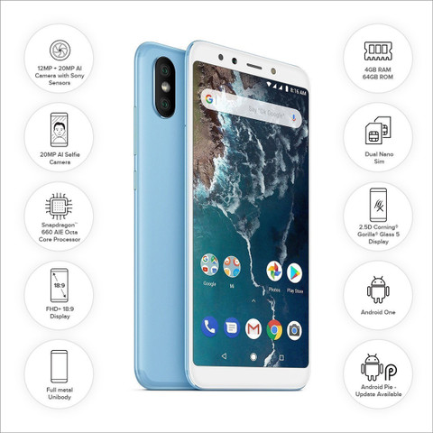 Mi A2 64 GB ROM, GB RAM Online at Best Price On