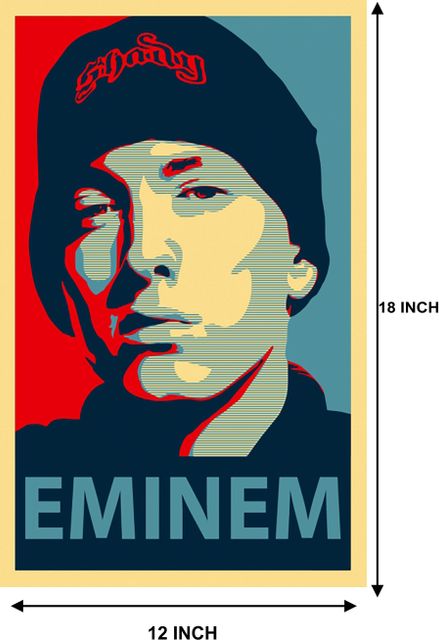 Eminem Music Wall Poster Paper Print - Music, Personalities
