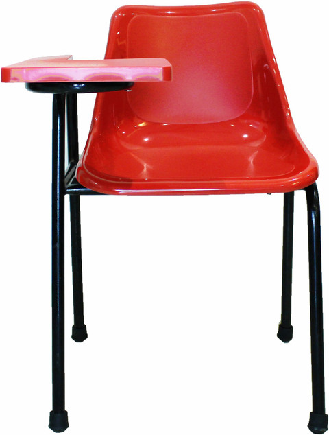Finch Fox Student Chair with Glossy Seat Writing Pad, Heavy
