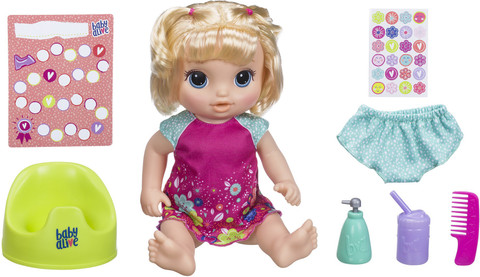 Baby Alive Potty Dance Baby Doll That Pees on Her Potty Chair