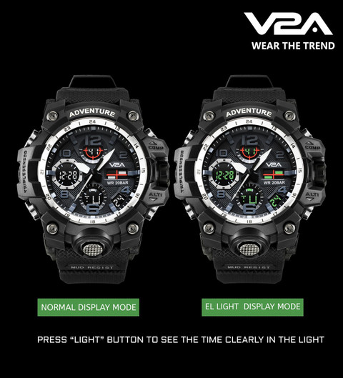 V2A Analog-Digital Watch For Men Buy V2A Analog-Digital Watch