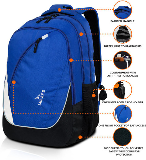 Lunar's Comet 35 L Backpack BlueBlueWhite Price in India - Main Image