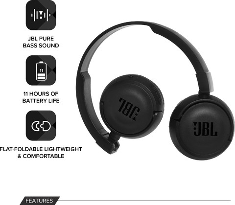 JBL T450BT Extra Bass with Voice Assistant Support Lightweight