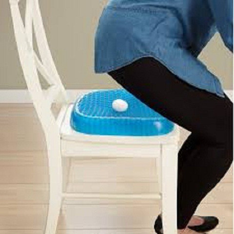 DN BROTHERS Egg Sitter Seat Cushion Soft Gel Mat for Office Chair, Back/  Hip Support DN126 Shoulder Support