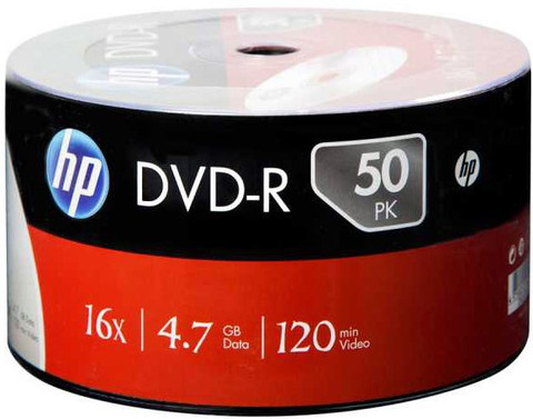 HP DVD Recordable DMA00070 Pack of 50 Disc Shrink Wrap Speed 16x