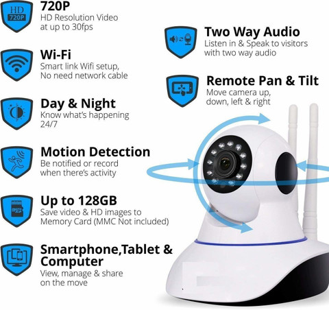 SROPX V380 Pro HD 1080P Night Vision Wireless WiFi IP Camera with - Main Image