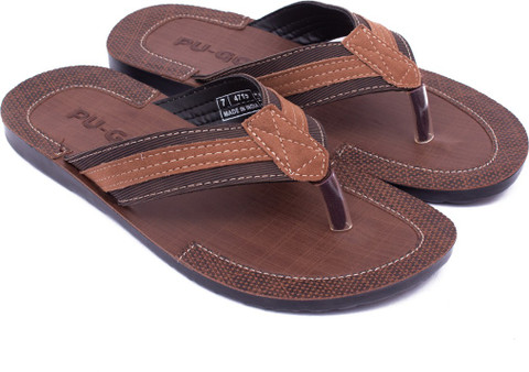 PU Men Chappal for men New fashion latest design casual slippers for boys  stylish 4715 thong sandals brown chappals for men Perfect flip flops