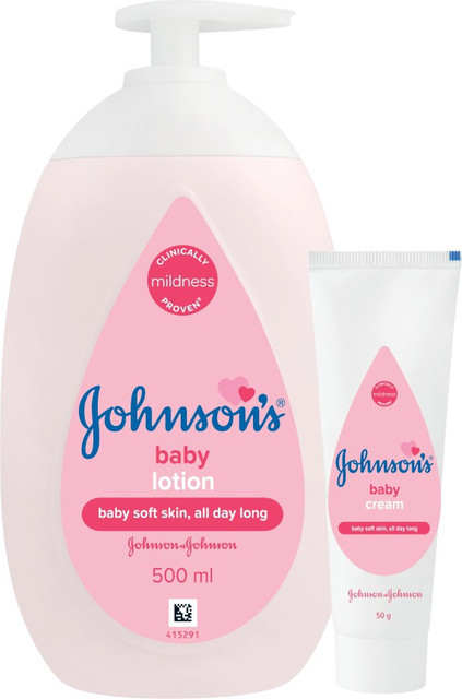 JOHNSON'S Baby Lotion 500ml with Baby Cream 50g Buy Baby Care
