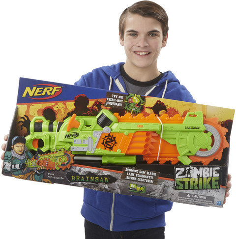 Nerf Zombie Strike Brainsaw Blaster Guns Darts Zombie Strike