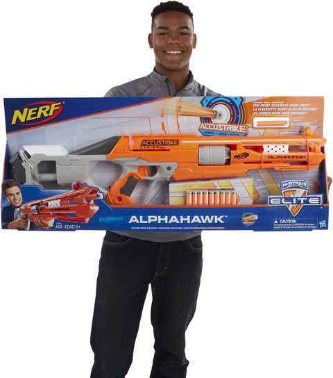 Nerf AlphaHawk Accustrike Elite Blaster Guns Darts AlphaHawk