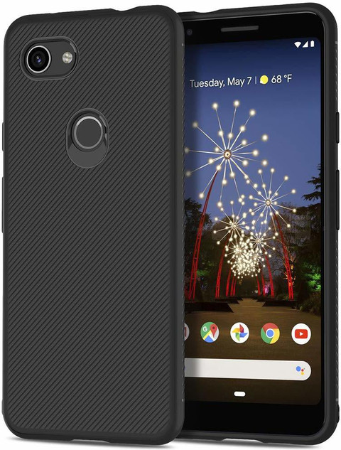 Accessories Kart Back Cover for Google Pixel 3AXL Carbon Fiber TPU