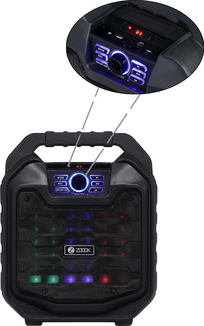 Buy Zoook -One Click Recording 30 W Bluetooth Party Speaker - Main Image