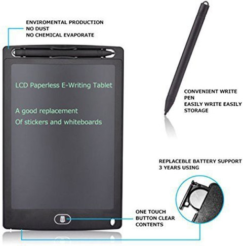 Zebur Portable LCD Writing Board Slate Drawing Record Notes