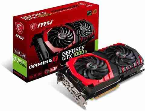 MSI GeForce GTX 1080 Ti GAMING X 11G GDDR5X 11 GB NVIDIA Chipset