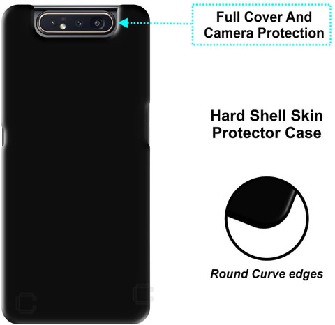 CASE CREATION Back Cover for Samsung Galaxy A80 Case Matte Rubberised  Finish Frosted Hard Back Cover Guard 360 Protection