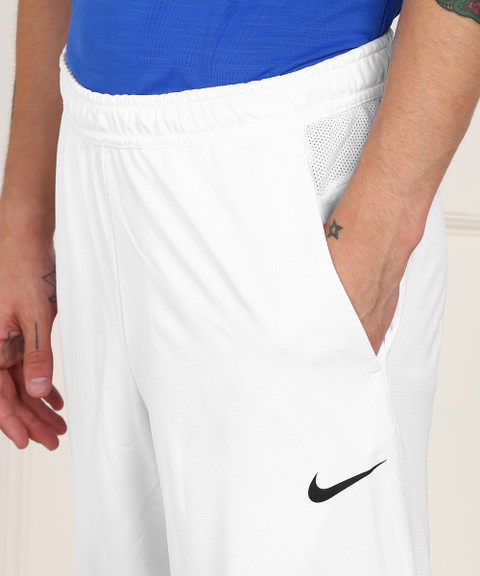 nike cricket white track pants