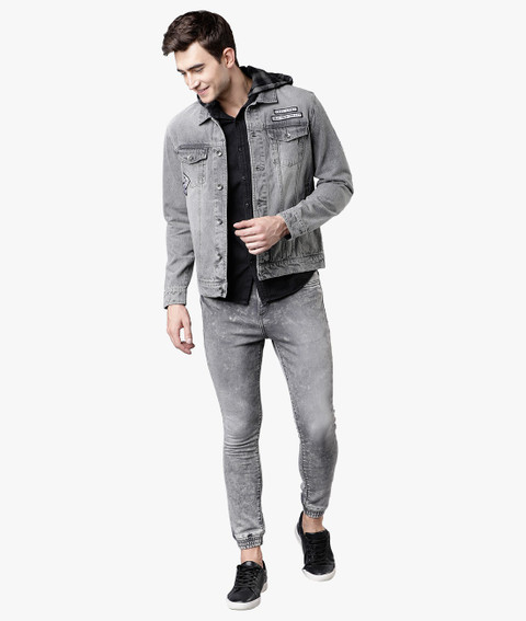 LOCOMOTIVE Full Sleeve Washed Men Jacket - Buy LOCOMOTIVE Full