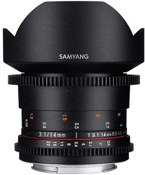 Samyang 14mm T3.1 VDSLR ED AS IF UMC II Wide-angle Prime Lens