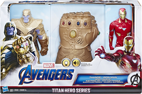 MARVEL Iron Man, Thanos and Infinity Gauntlet Titan Hero Series