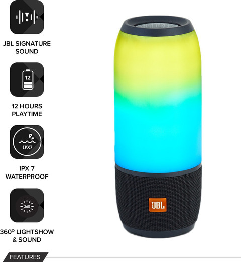 Buy JBL Pulse 3 Portable Bluetooth Speaker Online from Flipkart.com