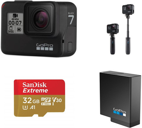 GoPro Hero 7 Black Holiday Bundle Sports and Action Camera Price