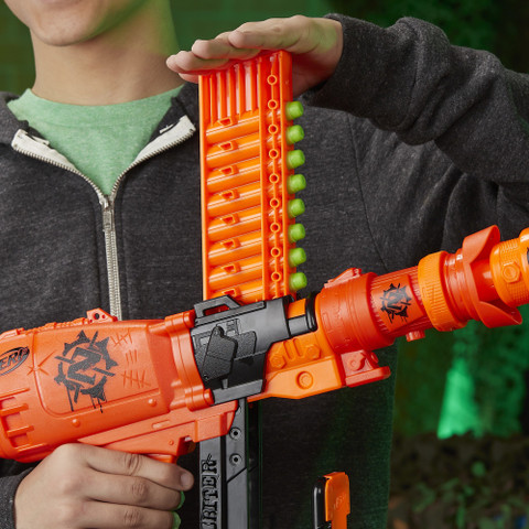 Nerf Nailbiter: Zoom & Doom Zombie Strike Toy Blaster with