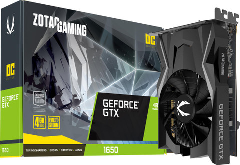 値下げ ZOTAC GeForce GTX 1650 Super 4GB 中古 ZOTAC GeForce GTX 1650 AMP Core GDDR6 4 GB NVIDIA Chipset 128 bit