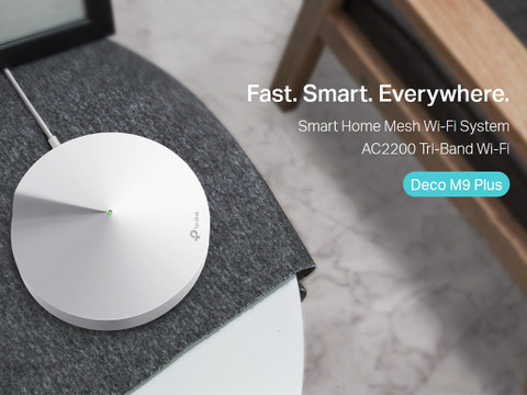 TP-Link Deco M9 Plus Mesh Router 2.4 GHz, 5 GHz 2200 Mbps Wifi