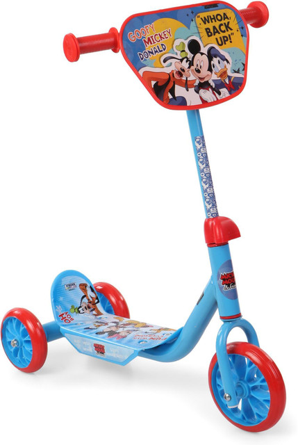 DISNEY Mickey \u0026 Friends 3 Wheel Scooter - Blue - Mickey \u0026 Friends 3 Wheel  Scooter - Blue . shop for DISNEY products in India. | Flipkart.com, image size:429x640