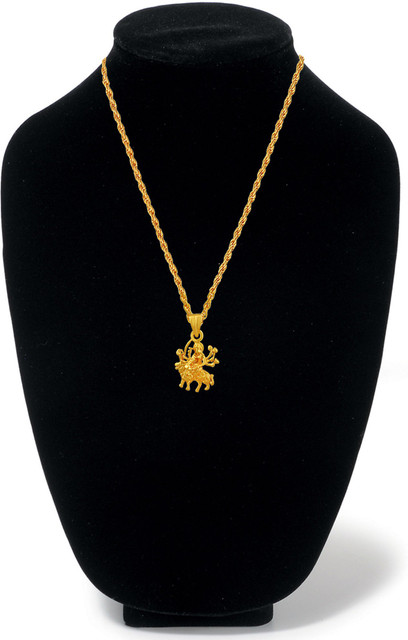 DULCI Gold Plated MA Durga Sherawali Mata Rani Hindu God Religious