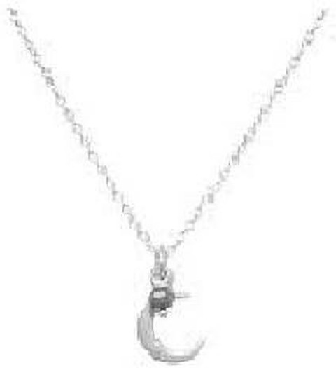 Raviour Lifestyle Moon chandrama chand silver pendant Silver
