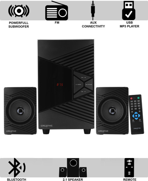 CREATIVE SBS E2500 60 W Bluetooth Laptop/Desktop Speaker