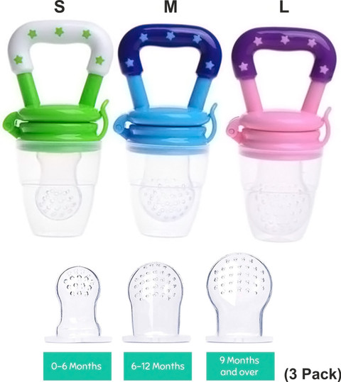 Fruit Pacifier Teething Fruit Net Mesh Baby Feeder Fruit Teether