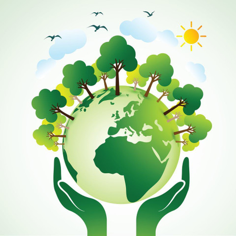 eco friendly earth drawing