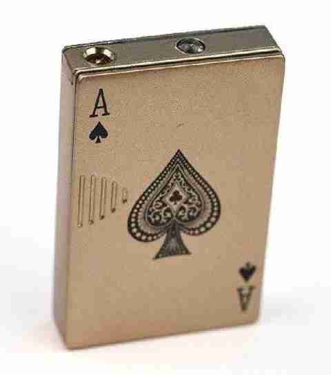 card cigarette lighter First Dot Playing Edition Slide Green Jet Flame To ignite the lighter Bazaar Gali Card Lighter Playing