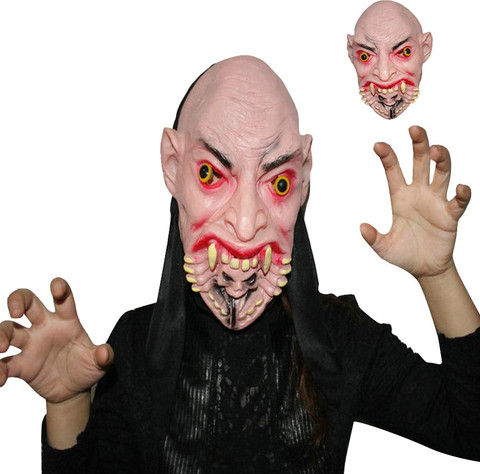 FUTABA Deadly Open Mouth Scary Halloween Monster Party Mask Price