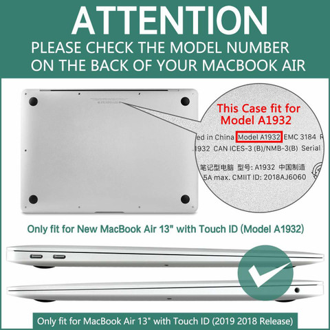 MOCA Front & Back Case for Apple New MacBook Air 13 inch 2020 2019