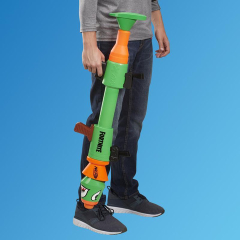Nerf Fortnite RL Blaster, Fires Foam Rockets, 2 Fortnite Rockets