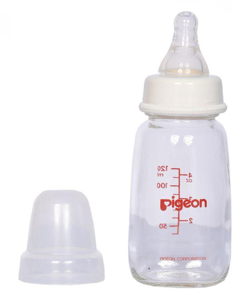 Pigeon GLASS FEEDING BOTTLE 120ML TO MONTHS 120 ml