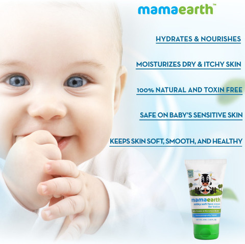 Mamaearth Milky Soft Baby Face Cream with Muru Muru Butter, 50g