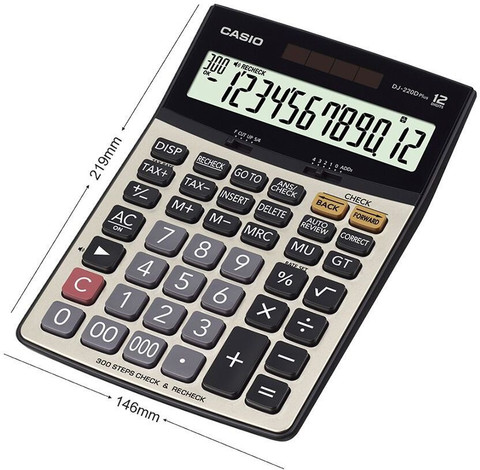 CASIO DJ-220DPLUS Desktop Basic Calculator