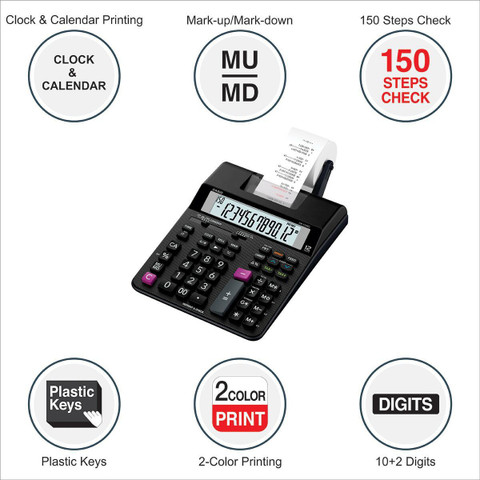 CASIO HR-150RC Printing Calculator Printing - Main Image