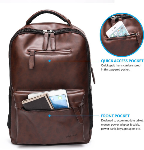 AirCase C34 Vegan Leather 25 L Laptop Backpack