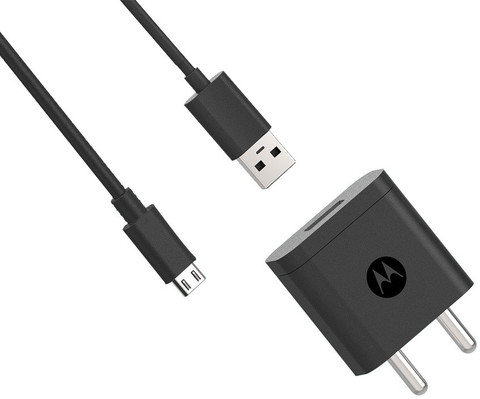 MOTOROLA 10 W A Wall Charger for Mobile with Detachable Cable