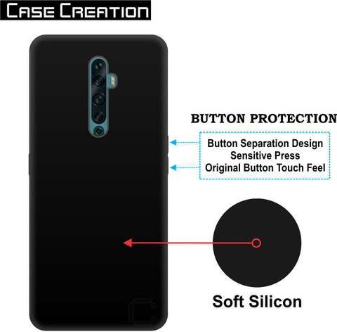 CASE CREATION Back Cover for Oppo RENO Soft Flexible Back case  with smooth finish