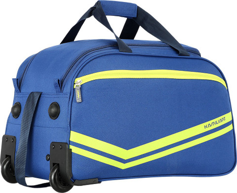 UNDER THE WEATHER バッグ 青×黄 Kamiliant by American Tourister KAM ZORO WHD 62CM BLUE Duffel With