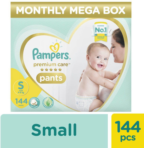 Pampers Premium Care Pants Diapers Small Size 144 pc Pack S