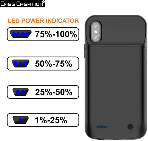 Power Bank Apple Charging Case For Iphone X CASE CREATION Back